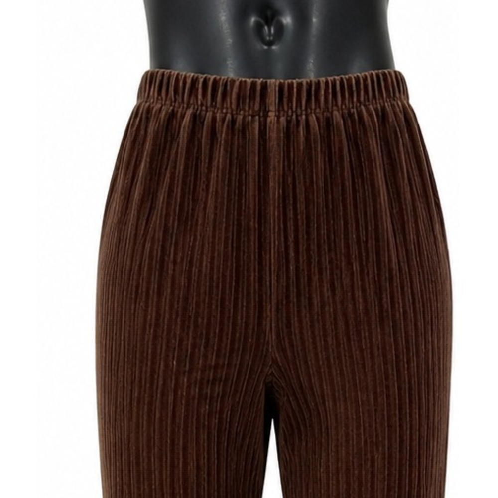 Liz Claiborne Liz & Co. Womens Pull On Jeggings Size 14 Brown Corduroy Cotton - Picture 3 of 13